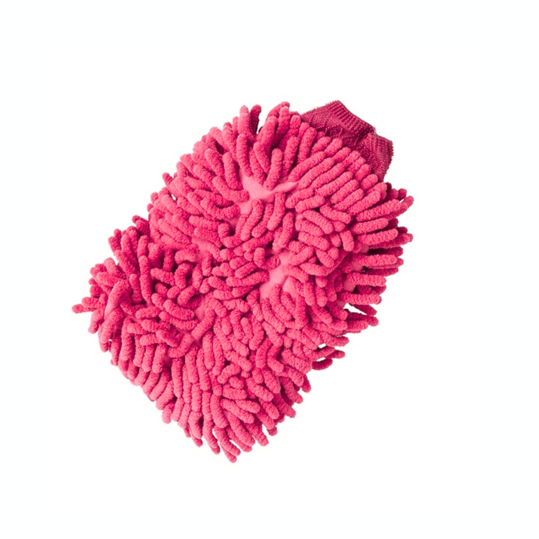 Mikrofaser Chenille Waschhandschuh 14 × 23 cm | In 7 Trendfarben