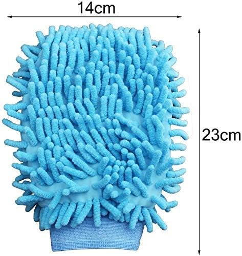 Mikrofaser Chenille Waschhandschuh 14 × 23 cm | In 7 Trendfarben