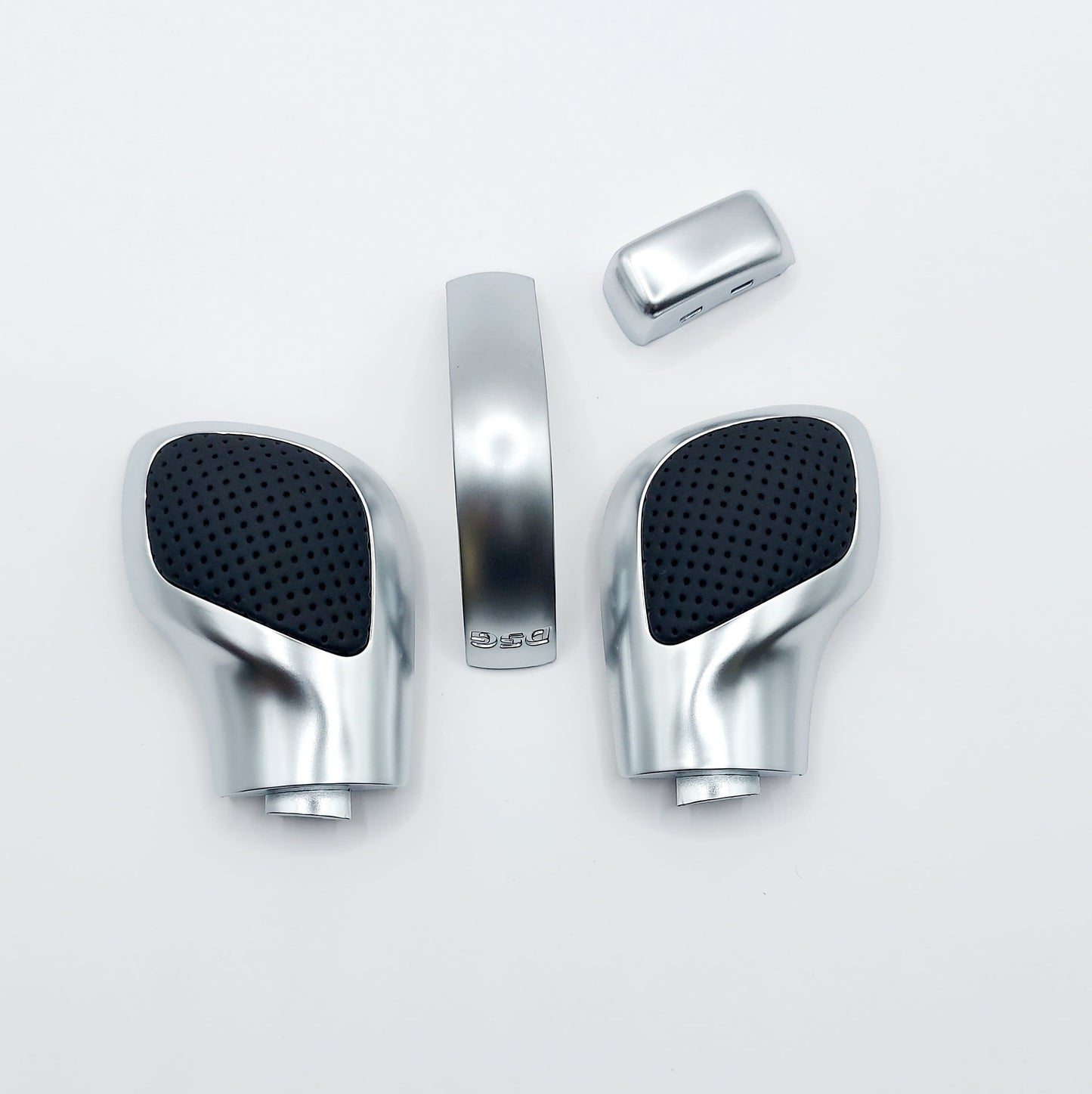 Schaltknauf /Schalthebel Silber-Leder passend für VW DSG Modelle Golf 7, Passat, Polo, T-Roc