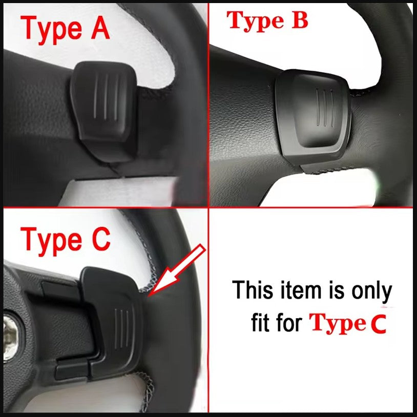 ALU Schaltwippen Shift Paddle Schwarz für VW DSG Modelle Golf 7 GTI GTD R Polo T-Roc Arteon