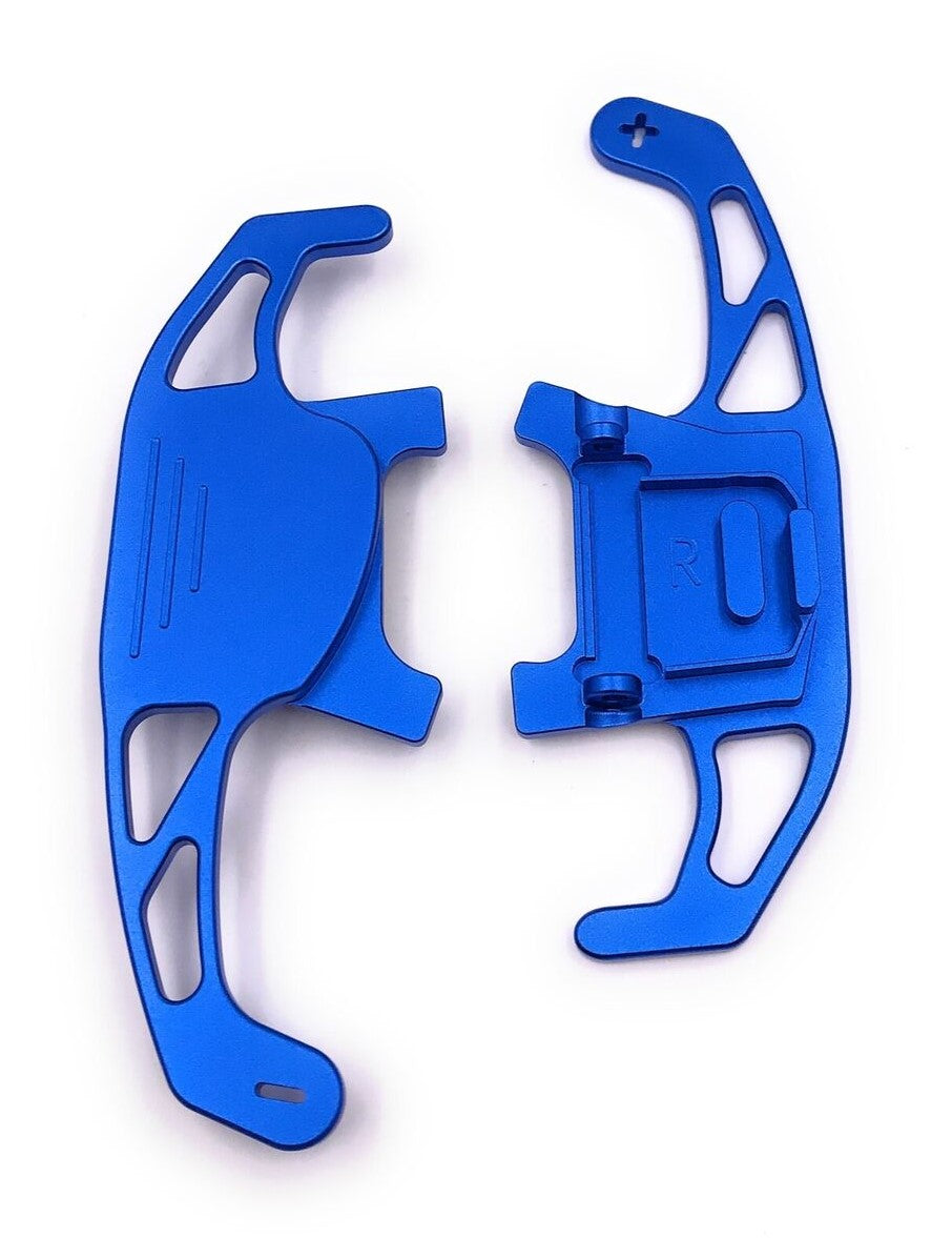 ALU Schaltwippen Shift Paddle Blau für VW DSG Modelle Golf 7 GTI GTD R Polo T-Roc Arteon