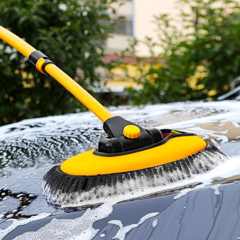 Premium Chenille-Autowaschbürste – 50–102 cm Teleskop • 90° Drehkopf •