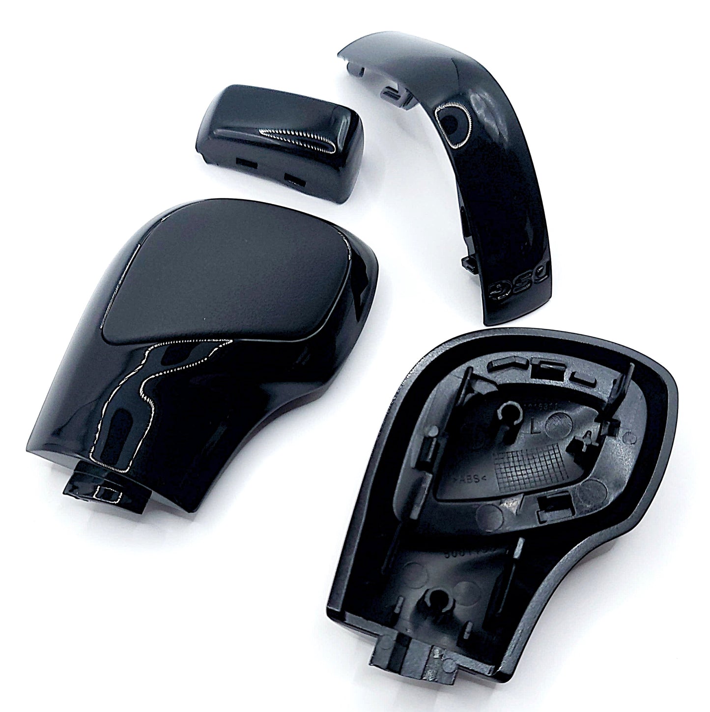 Schaltknauf /Schalthebel Schwarz-glatt Leder passend für VW DSG Modelle Golf 7, Passat, Polo, T-Roc, Seat, Skoda, Cupra