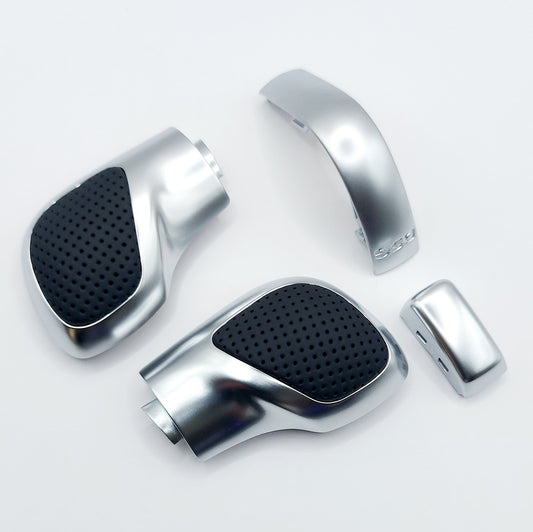 Schaltknauf /Schalthebel Silber-Leder passend für VW DSG Modelle Golf 7, Passat, Polo, T-Roc
