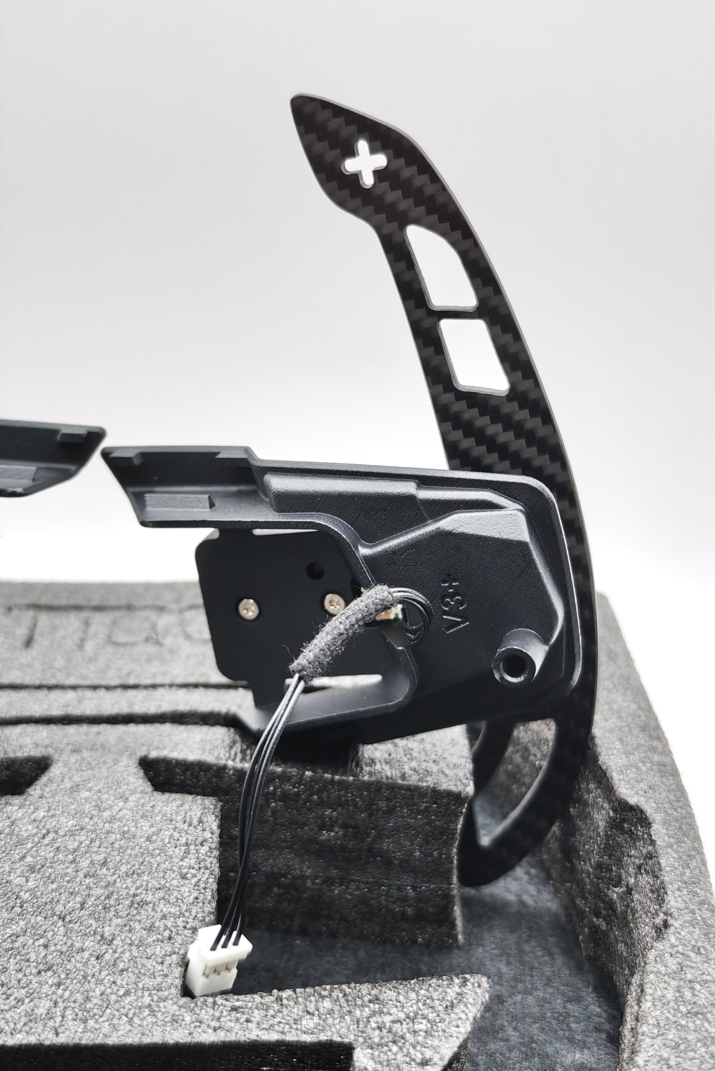 Echt Carbon Magnetic Schaltwippen Paddle Shifters für VW Golf 7 7,5 GTI/R Polo
