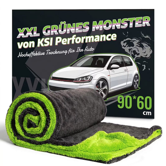 XXL Mikrofaser Trockentuch 1400GSM 90x60cm Auto PKW SUV LKW kratzfrei saugstark