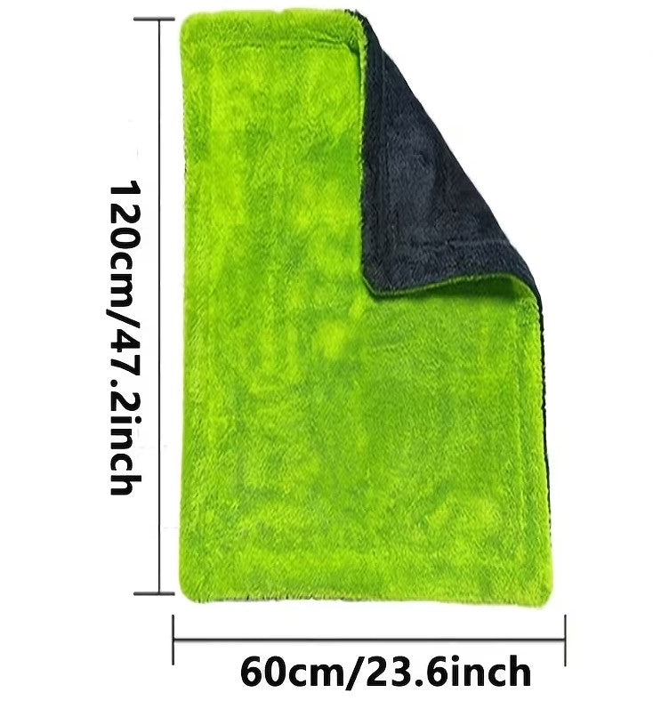 Chiffon microfibre géant Monster XXL pour voiture, 60 x 160 cm, soin de la peinture, super absorbant, 2 en 1