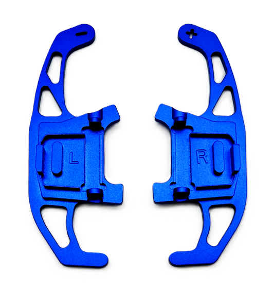 ALU Schaltwippen Shift Paddle Blau für VW DSG Modelle Golf 7 GTI GTD R Polo T-Roc Arteon