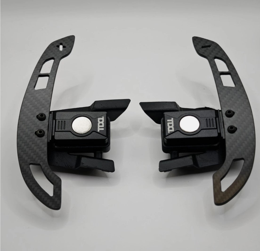 Echt Carbon Magnetic Schaltwippen Paddle Shifters für VW Golf 7 7,5 GTI/R Polo