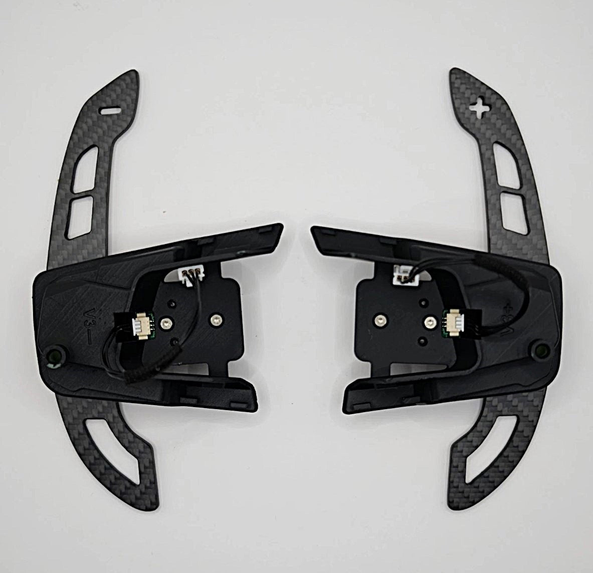 Echt Carbon Magnetic Schaltwippen Paddle Shifters für VW Golf 7 7,5 GTI/R Polo