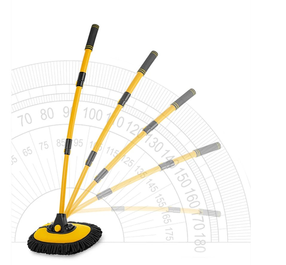 Premium Chenille-Autowaschbürste – 50–102 cm Teleskop • 90° Drehkopf •