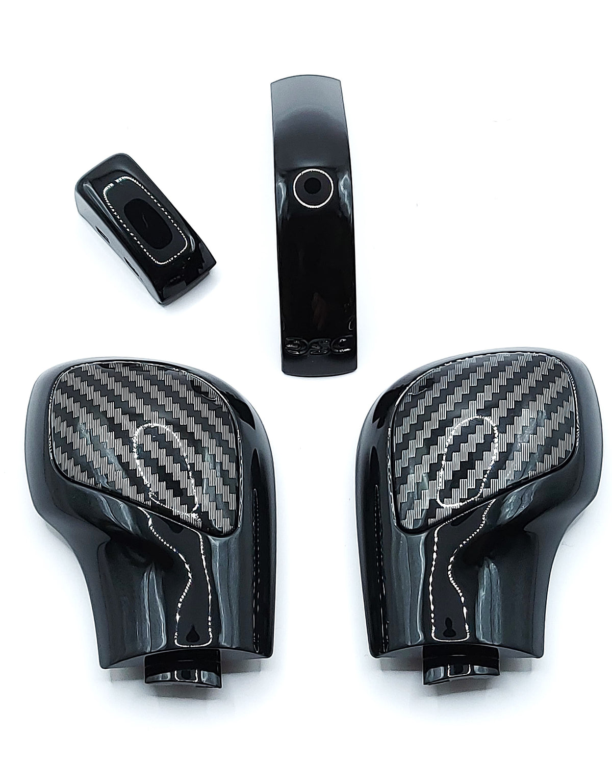 Pommeau de levier de vitesse / Levier de vitesse Noir-Carbone compatible avec les modèles VW DSG Golf 7, Passat, Polo, T-Roc, Seat, Skoda, Cupra