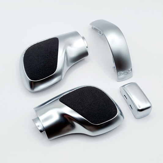 Schaltknauf /Schalthebel Silber-Alcantara passend für VW DSG Modelle Golf 7, Passat, Polo, T-Roc, Seat, Skoda, Cupra